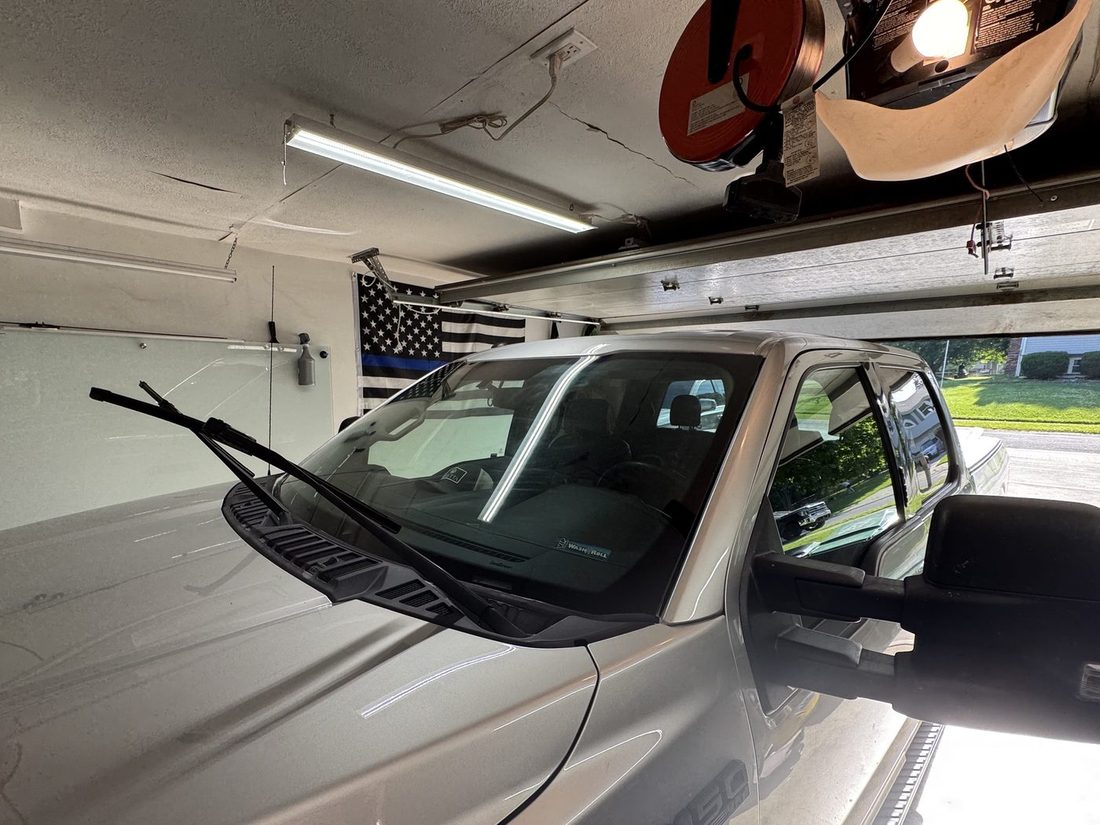 F-150 windshield, freshly finished