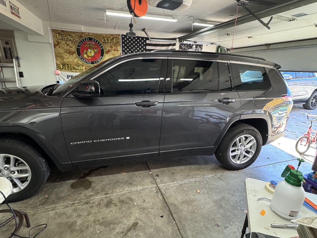 Jeep Grand Cherokee in the shop