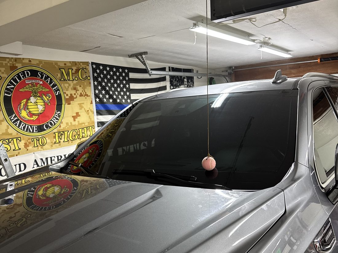 GMC Yukon windshield, in the shop