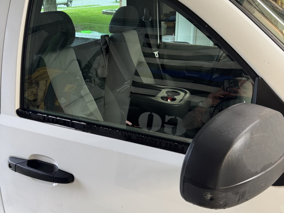 Silverado front door glass