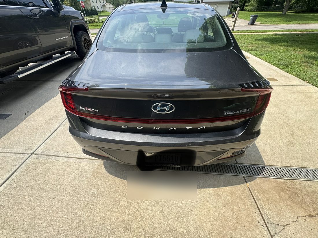 Sonata Limited &mdash; rear glass