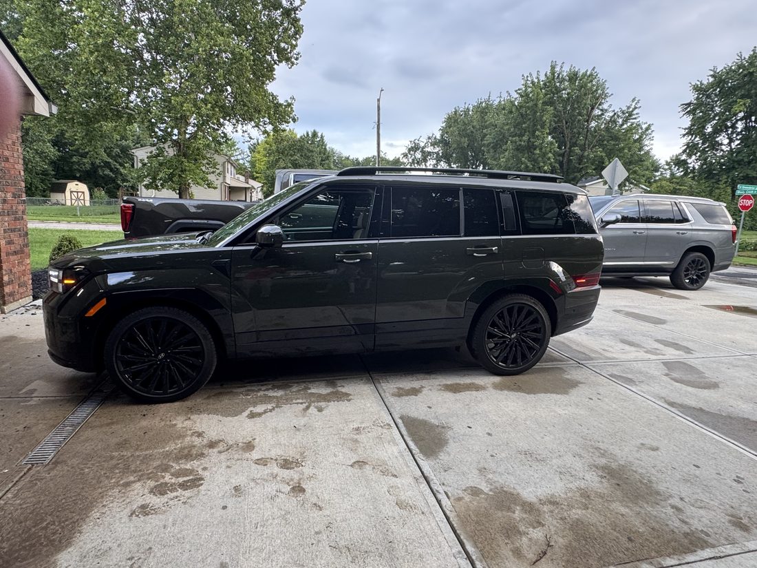 Hyundai Palisade, driveway profile