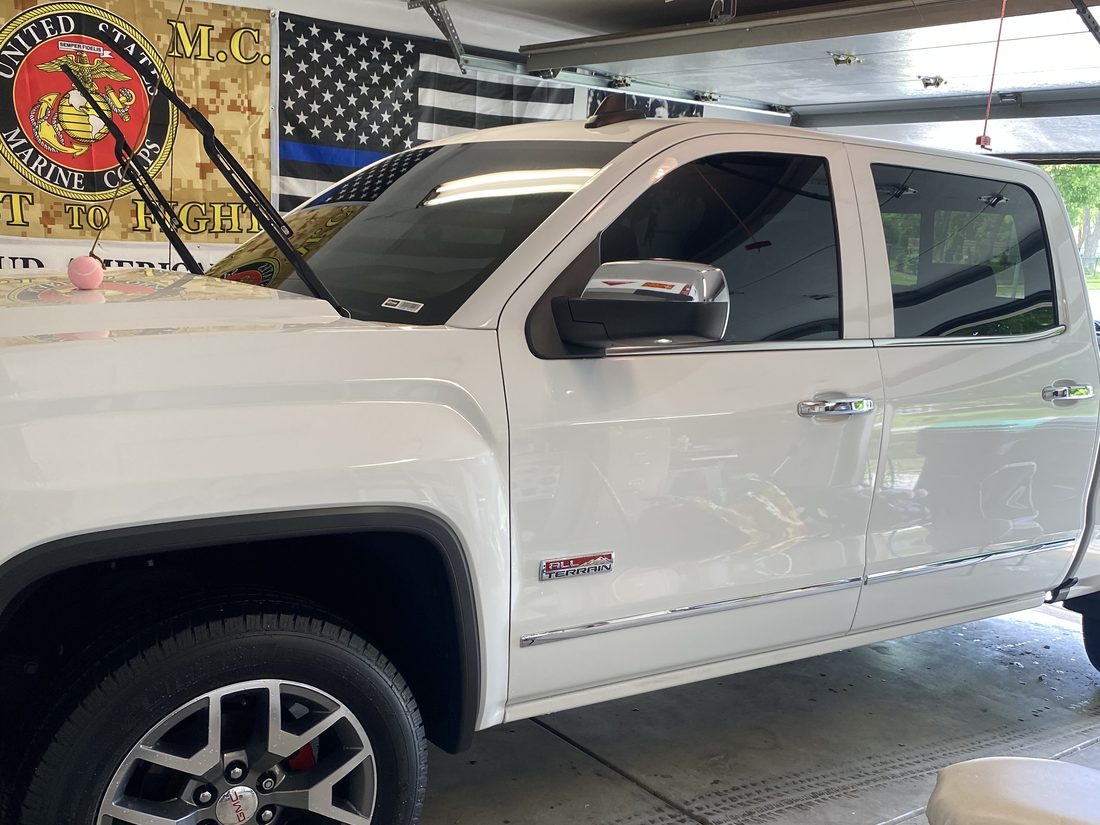 GMC Sierra in the shop